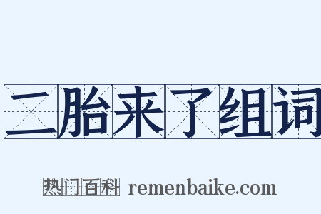 二胎来了组词是什么意思的图片